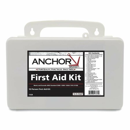 EXERO 10 Person 2009 First Aidkit, Plastic EX3685707